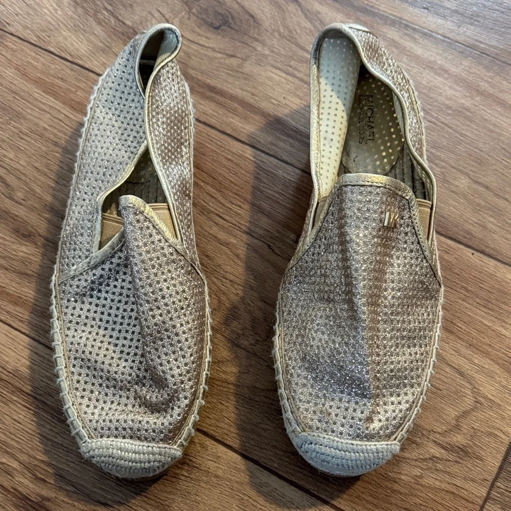 Michael Kors Metallic Gold Loafers